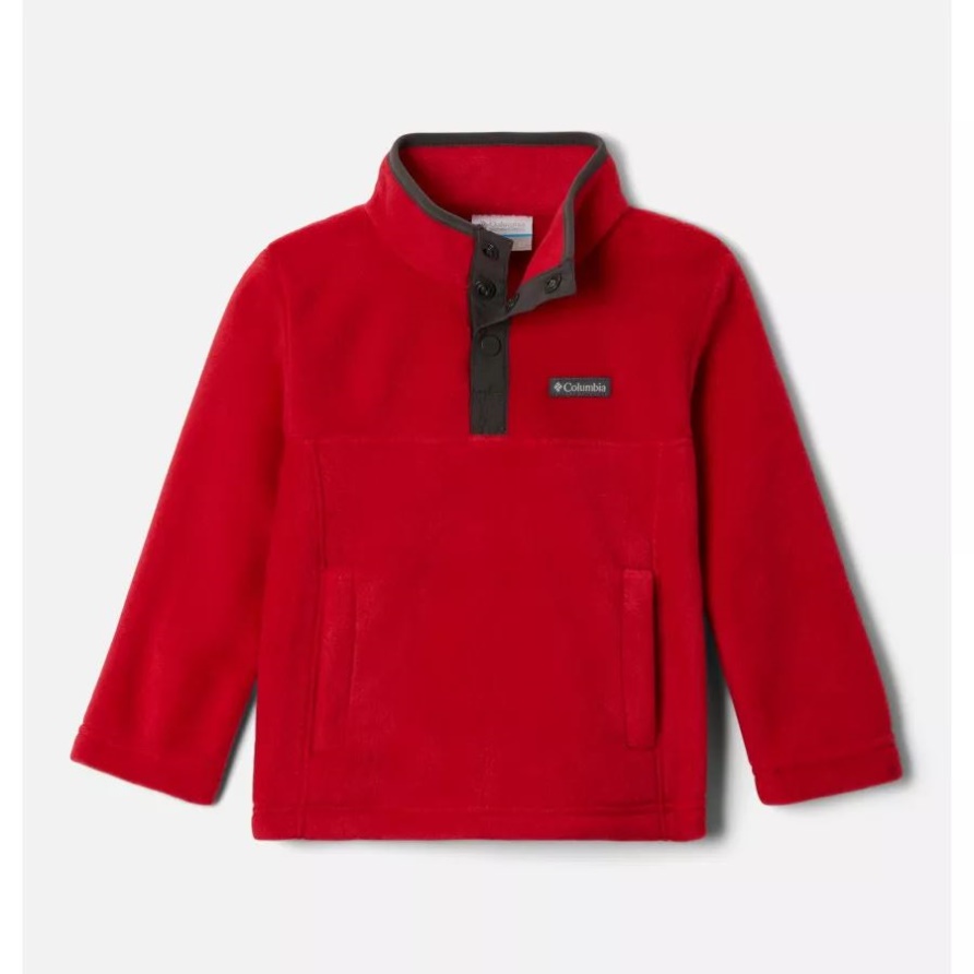 Mountain Red Kleinkind Steens Mtn Vierteldruck-fleecepullover Columbia