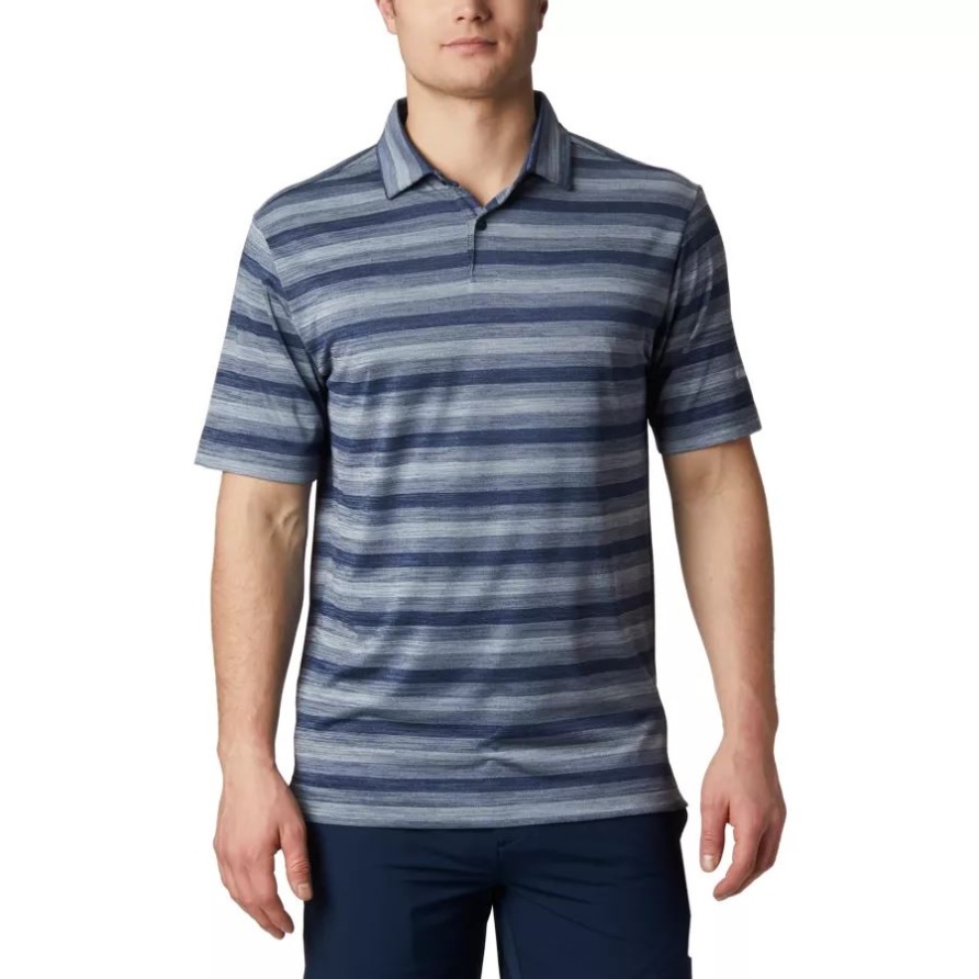 Navy Columbia Omni-Docht-Chatter-Poloshirt Für Herren