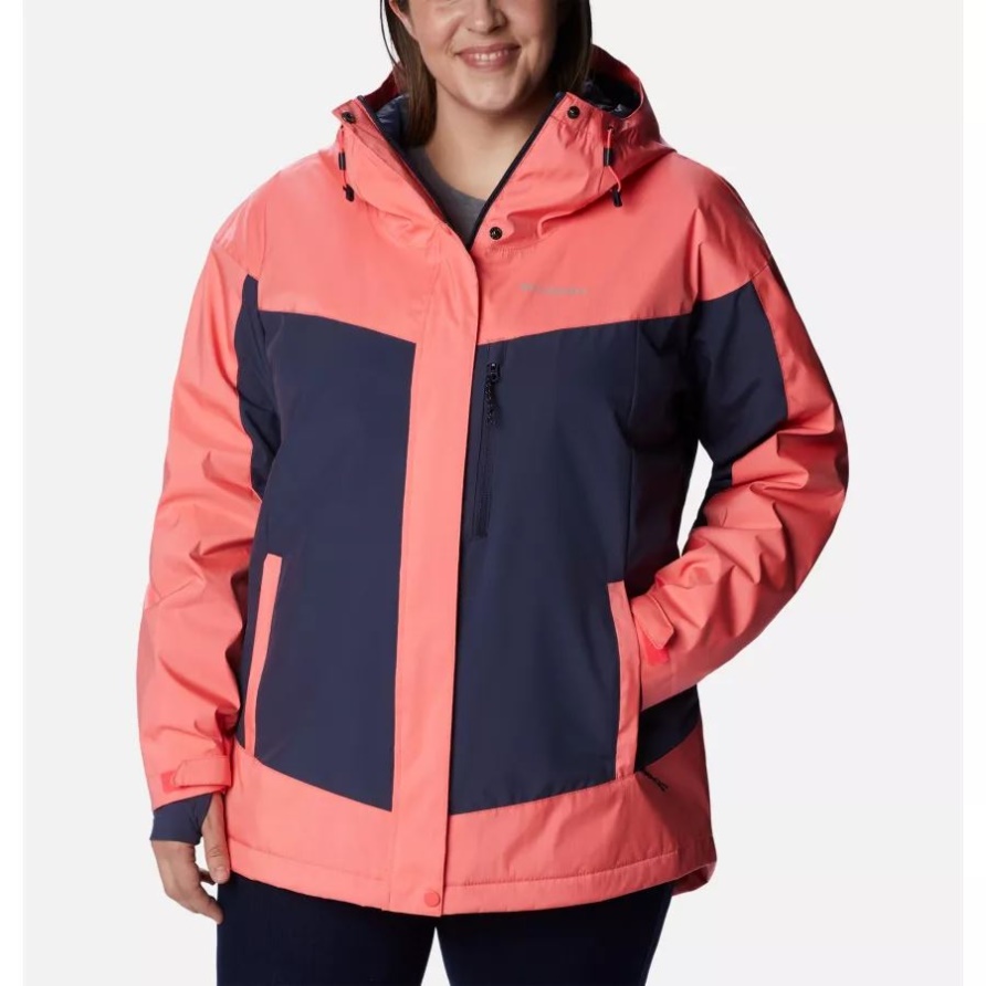 Neon Sunrise Sheen/Nocturnal Point Park Isolationsjacke Für Damen Plus Größe Columbia