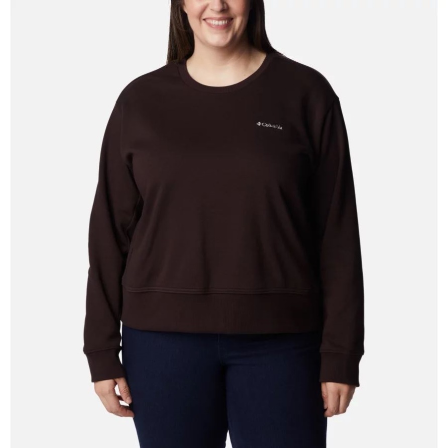 New Cinder Columbia Columbia Lodge Crew IV Sweatshirt Für Damen In Übergröße