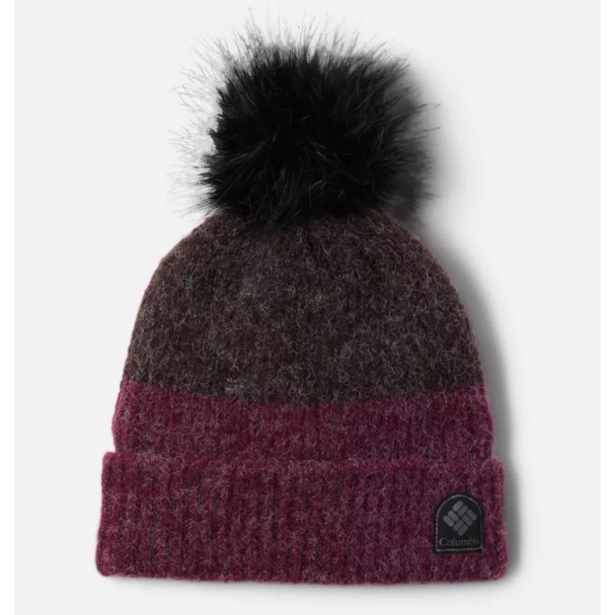 Neue Cinder/marionberry Winter Blur Pom Pom Beanie Columbia