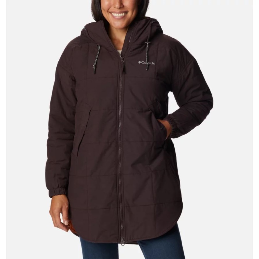 New Cinder/Warm Copper Check Multi Columbia Damenjacke Von Chatfield Hill