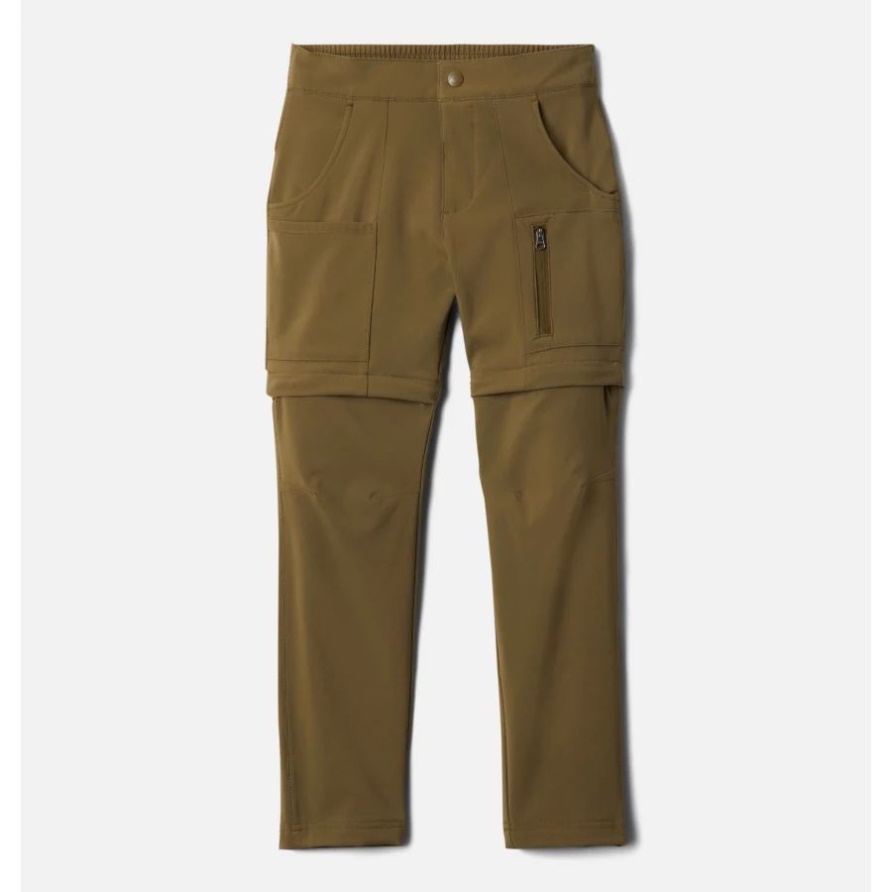 Neue Olivgrüne, Konvertierbare Frontrange-Hose Für Mädchen Aus Kolumbien