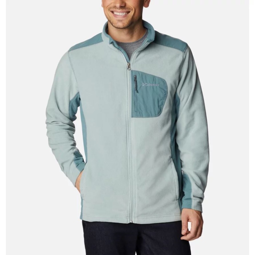 Niagara/Metal Herren-Fleecejacke Aus Der Klamath-Reihe Mit Durchgehendem Reißverschluss Columbia