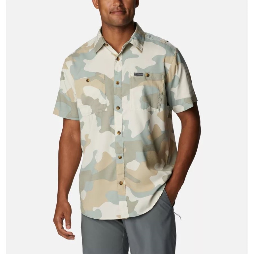 Niagara Mod Camo Columbia Kurzarmhemd Mit Nutzerdruck Für Herren