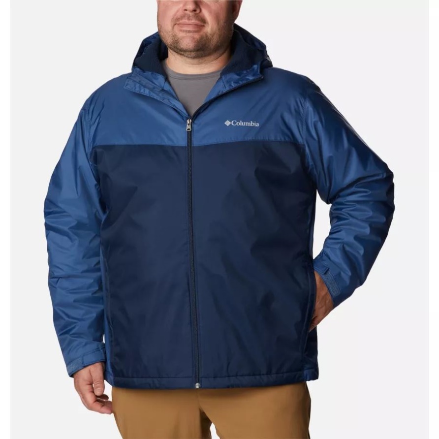Night Tide/Collegiate Navy Columbia Glennaker Sherpa Gefütterte Herrenjacke Groß