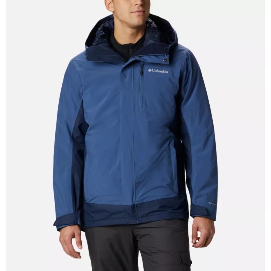 Night Tide/collegiate Navy Columbia Lhotse Iii Interchange Jacke Für Herren