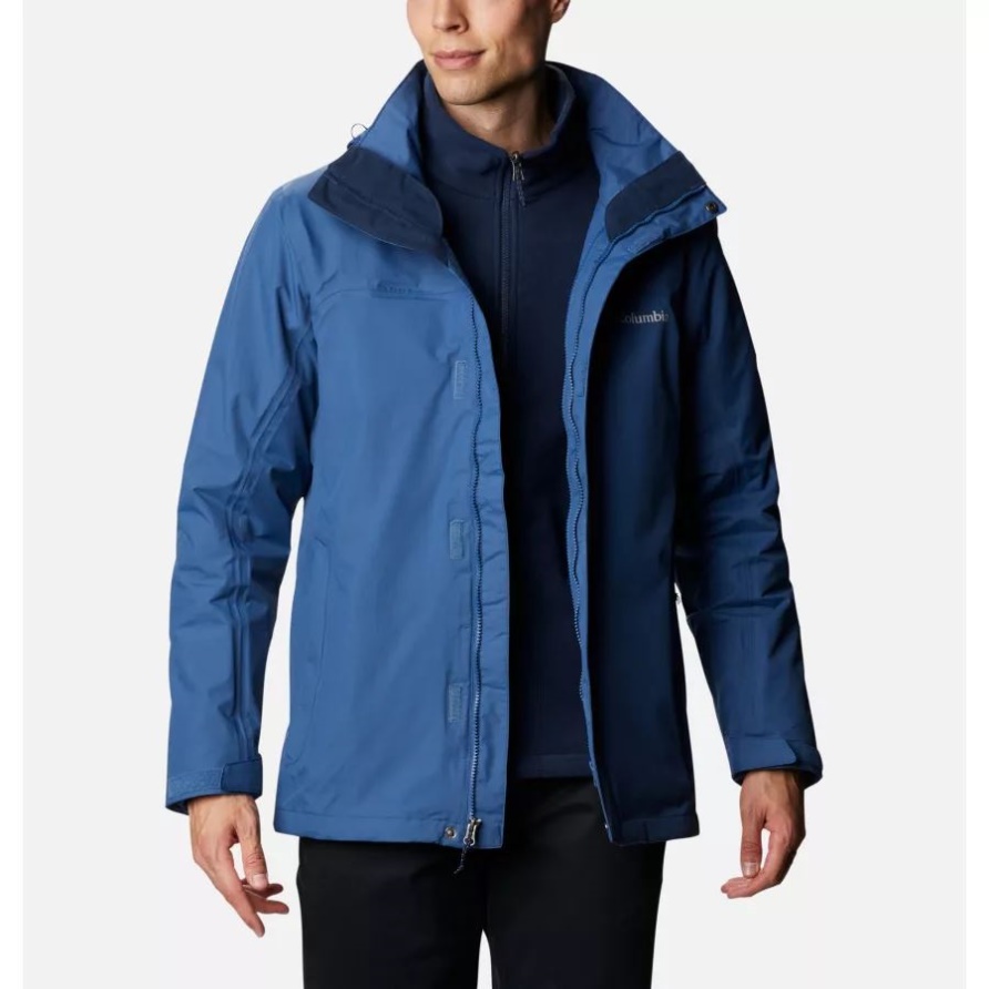 Night Tide/Collegiate Navy Columbia Mission Air 3-in-1-Wechseljacke Für Herren, Erweiterte Größe