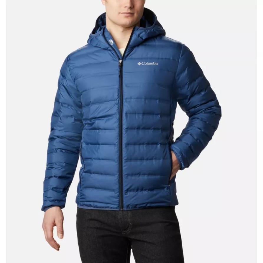 Night Tide/collegiate Navy See 22 Daunenjacke Mit Kapuze Für Herren Columbia
