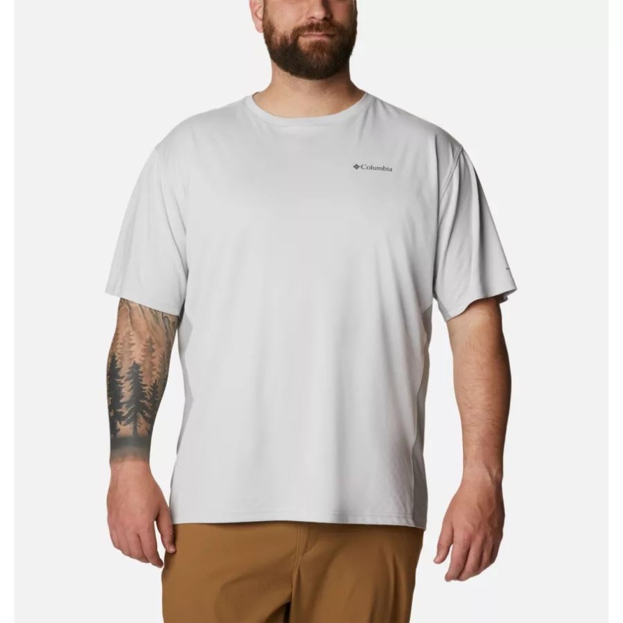 Nimbus Grau/nimbus Grau Meliert Herren Zero Ice Cirro-cool Kurzarmshirt Big Columbia