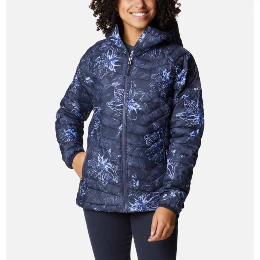 Nächtliche Aurelian-Print-Columbia-Puder-Lite-Kapuzenjacke Für Damen