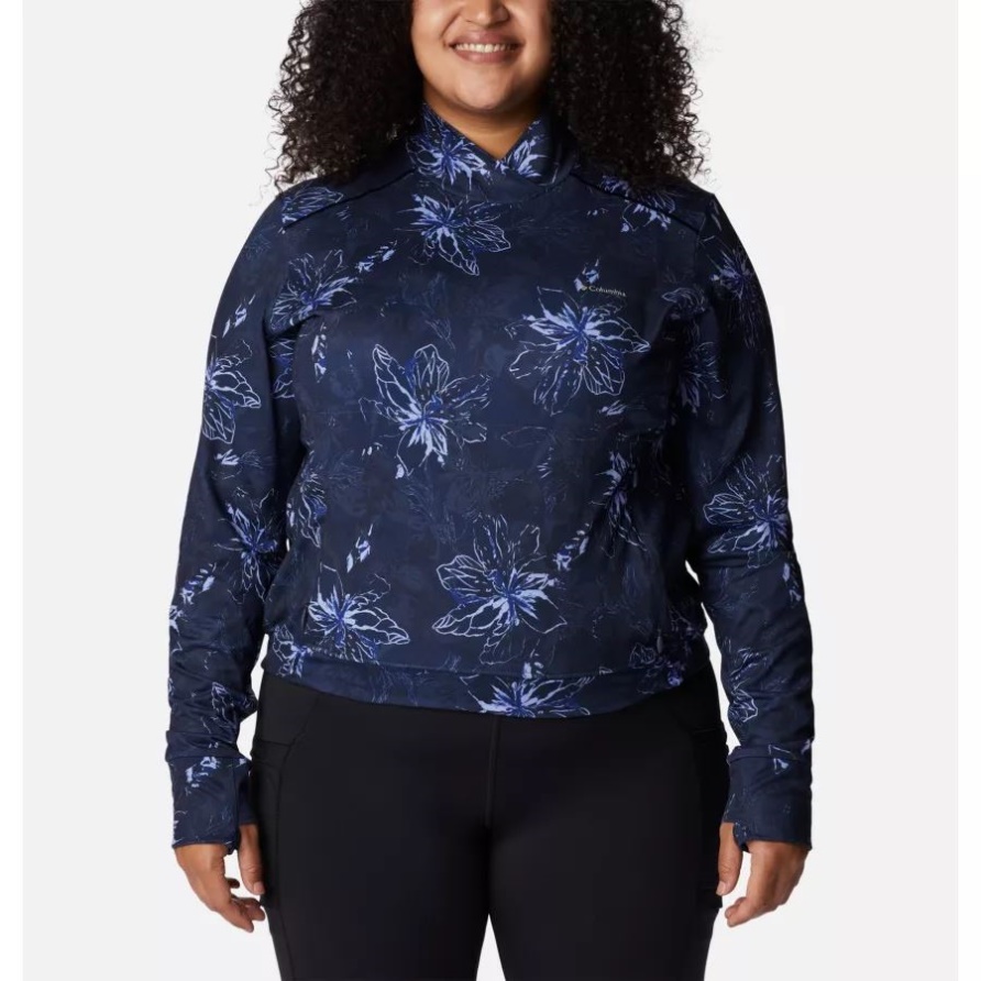 Nächtlicher Aurelian-Print Wochenend-Abenteuer-Pullover Für Damen In Übergröße Columbia