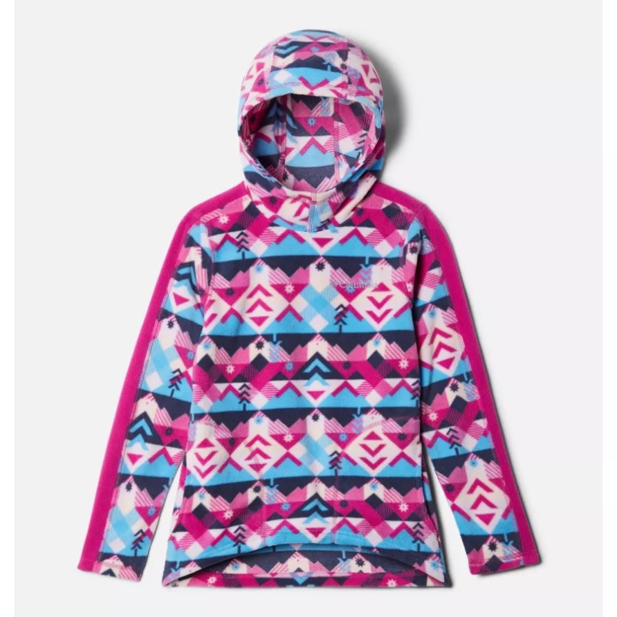 Nocturnal Checkpoint/wild Fuchsia Glazialer Hoodie Für Mädchen Columbia