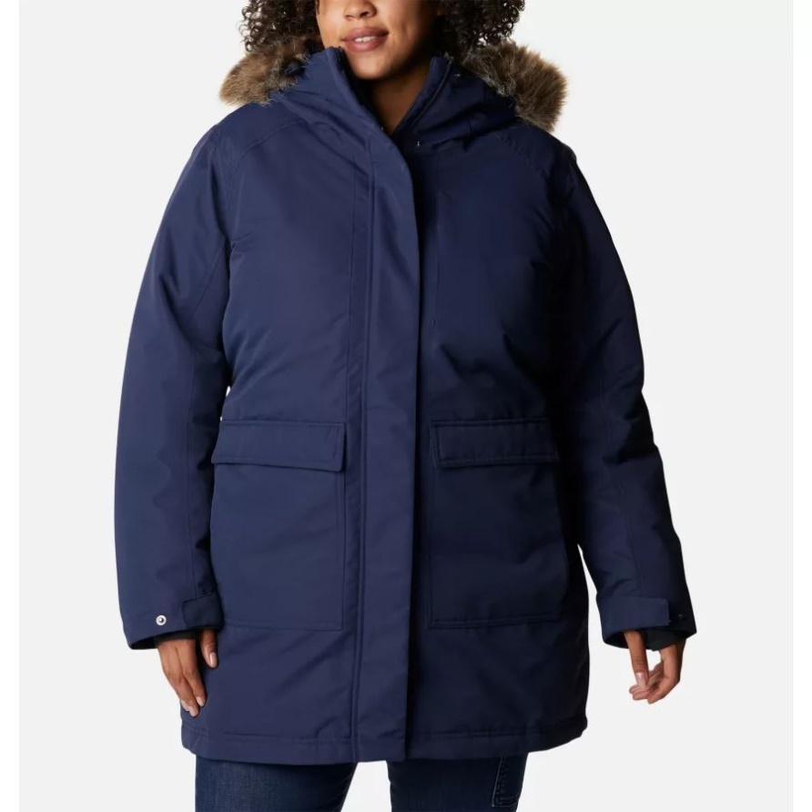 Nächtlicher Columbia Damen Little Si Omni-Heat Unendlich Isolierter Parka In Übergröße