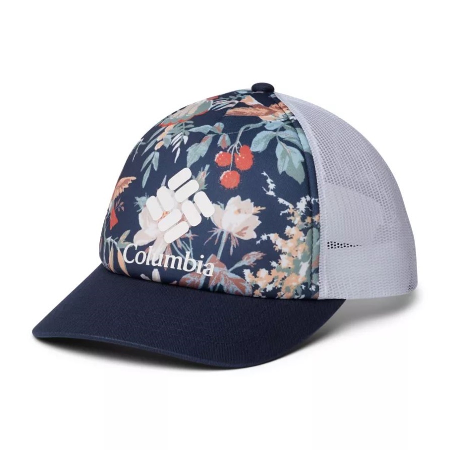 Nächtliches Blumen/nächtliches/Weiß/Logo Columbia Frauen-Ineinander Greifenhut Columbia