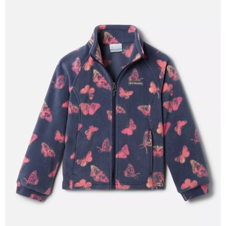 Benton Springs II Bedruckte Fleecejacke Von Columbia Für Mädchen Mit Nächtlichem Flattern