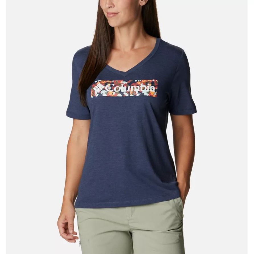 Nächtliche Heidekraut-/Taifunblüten Gestalteten Beiläufiges Grafisches T-Shirt Der Drosseltagesfrauen Kolumbien