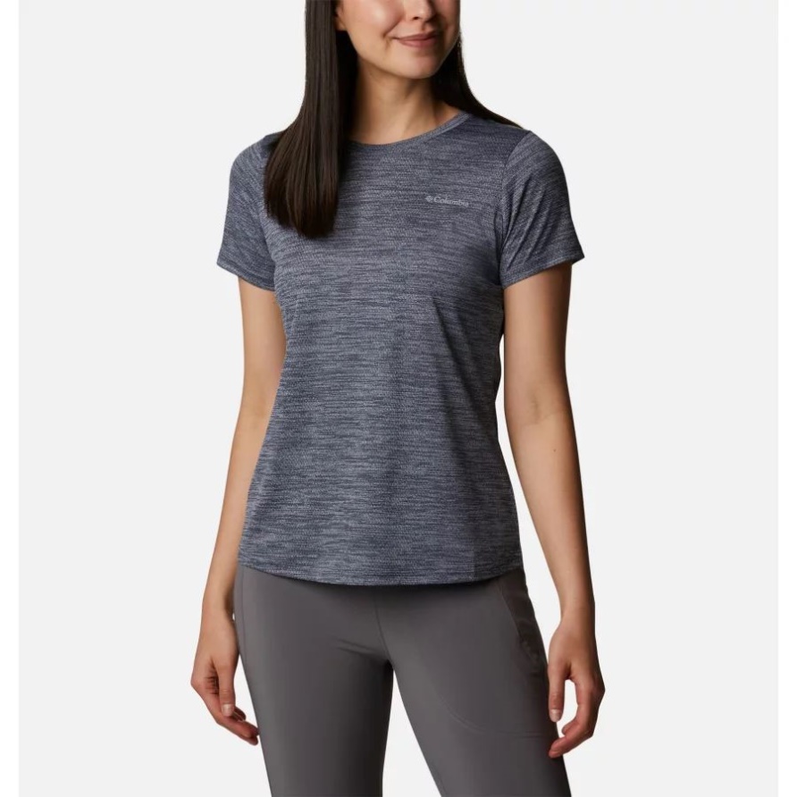 Nachtaktives Meerfarbenes Damen-shirt Alpine Chill Zero Kurzarm Columbia