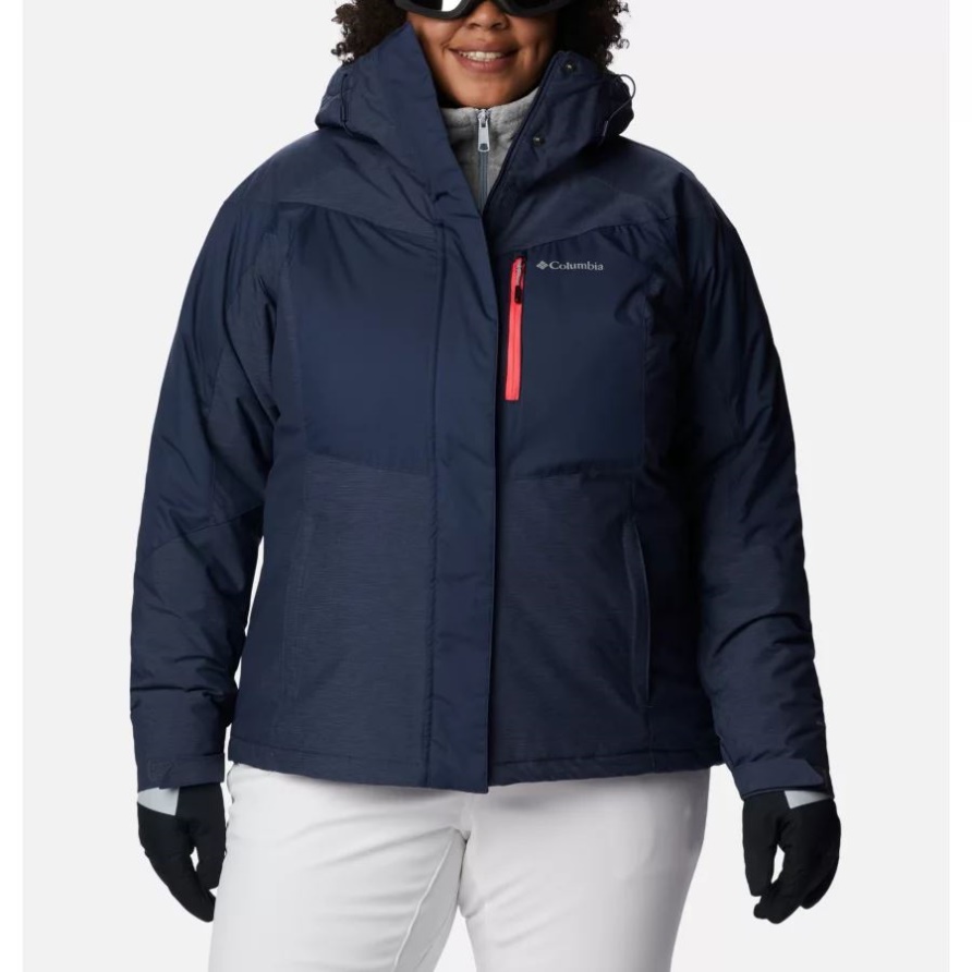 Nachtaktiv/nächtlich Heather Columbia Rosie Run Isolierte Damenjacke In Übergröße