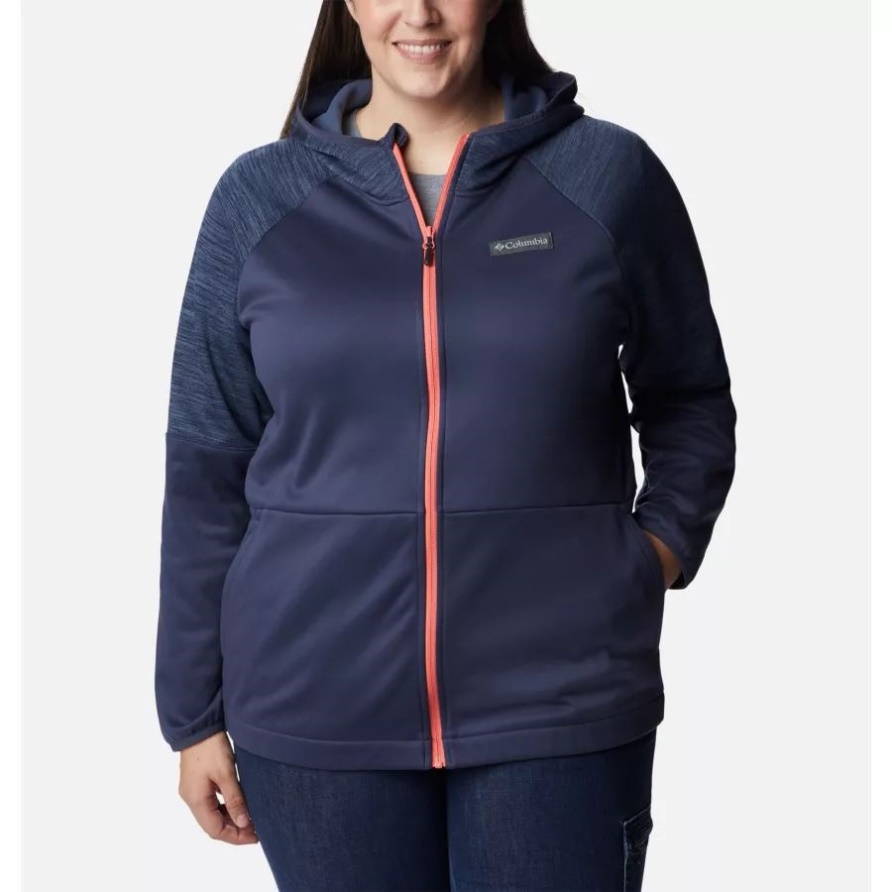 Nachtaktiv/nächtlich Meliert Windgates-Fleecejacke Mit Durchgehendem Reißverschluss Für Damen Columbia