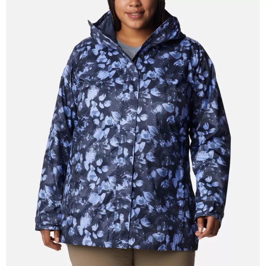 Nächtliche Solarized Tonal Columbia Splash A Little II Jacke Für Damen In Übergröße