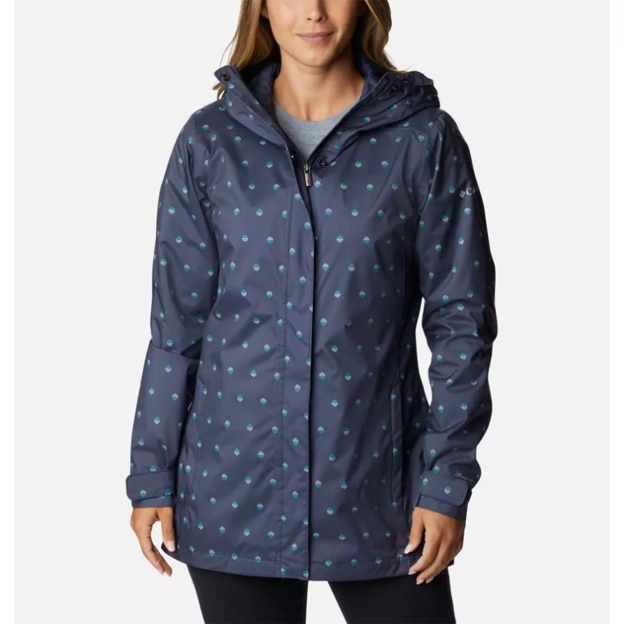 Nächtlicher Dünung Punktdruck Splash A Little Ii Jacke Damen Columbia