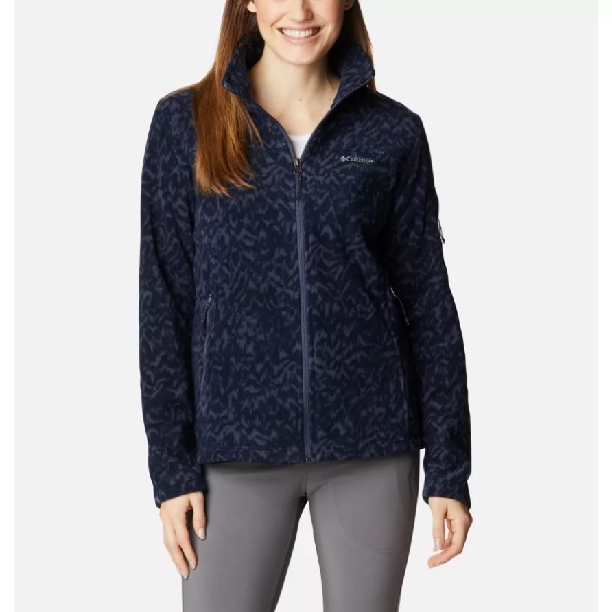 Nächtliches Terrain Print Columbia Fast Trek Bedruckte Fleecejacke Für Damen