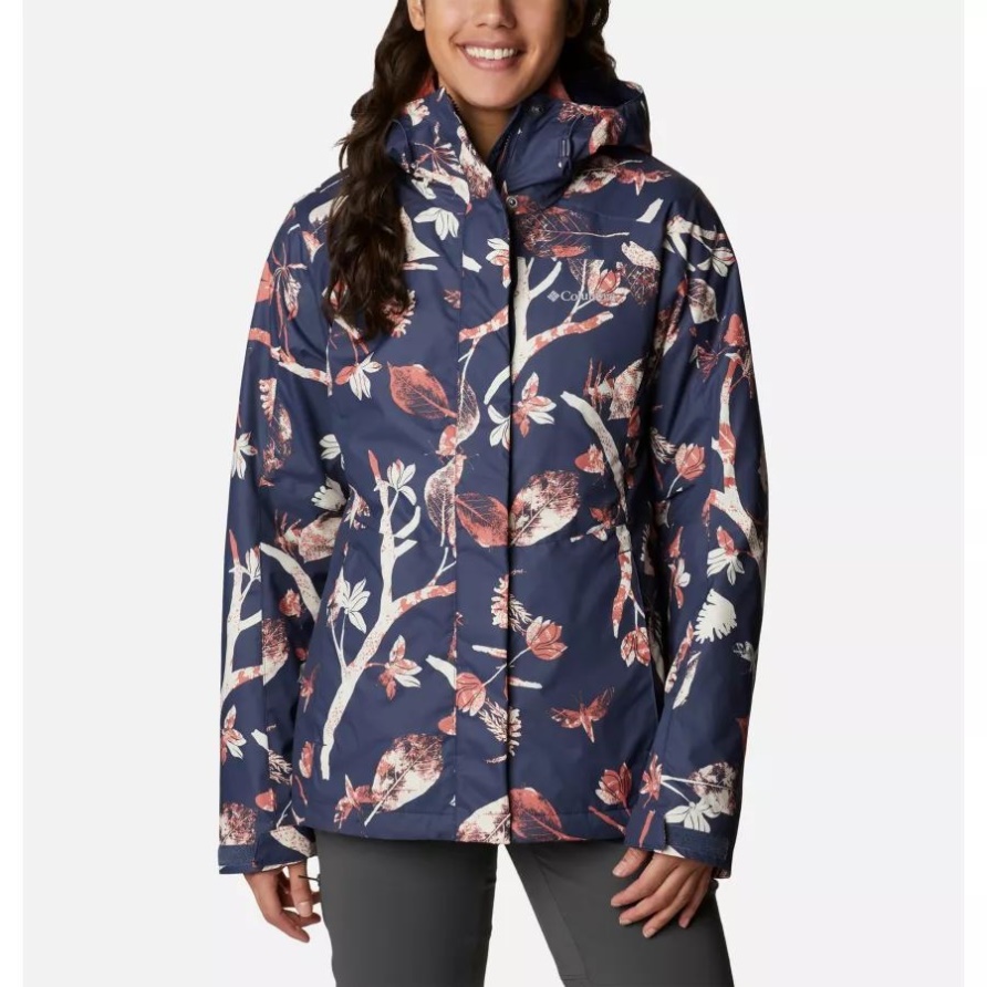 Nächtliche Topiary-Print Columbia Tunnel Falls Interchange-Jacke Für Damen