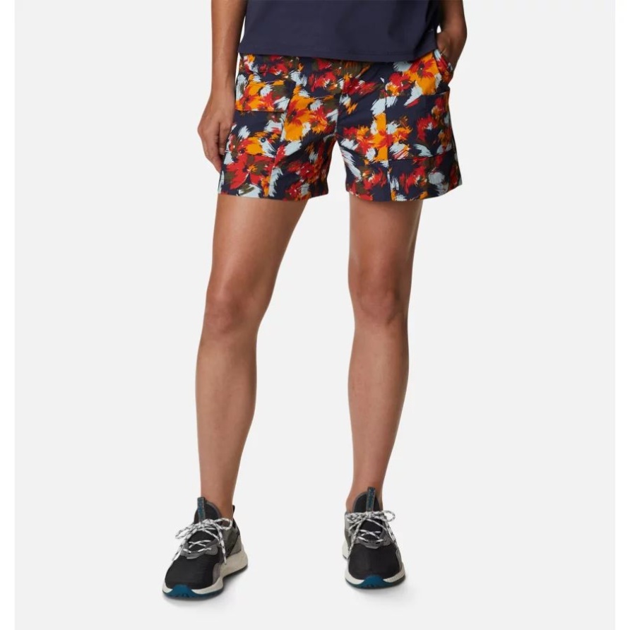 Nächtlicher Typhoon Blooms Multi Columbia Sommertrockene Cargo-Shorts Für Damen