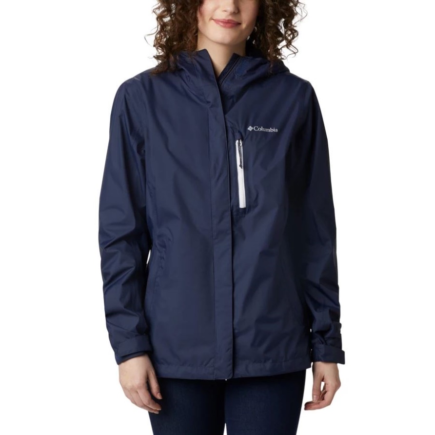 Nachtaktiv/weiße Pouring Adventure Ii Damenjacke Mit Reißverschluss Columbia