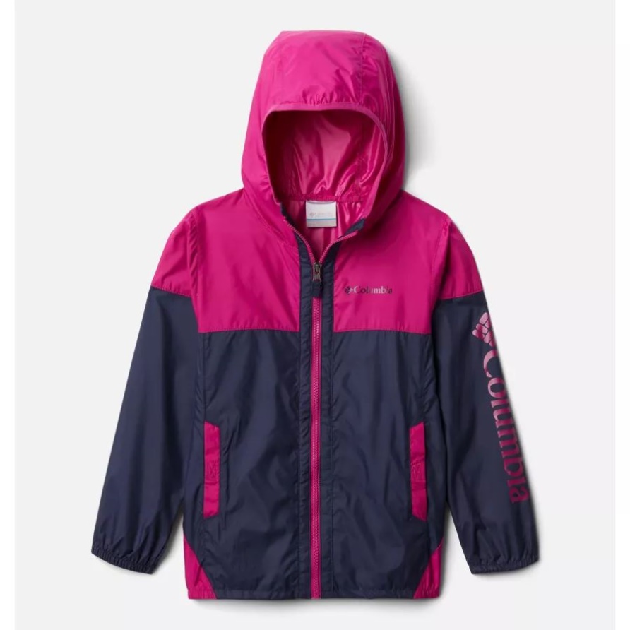 Nachtaktiv/wild Fuchsia Columbia Flash Challenger Windjacke Für Kinder