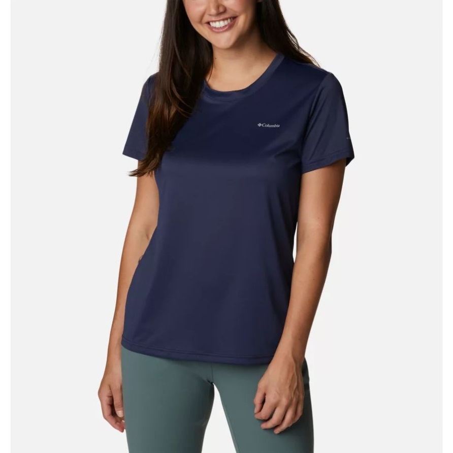 Nächtliches Columbia Hike Kurzarm-Crew-Shirt Für Damen Columbia