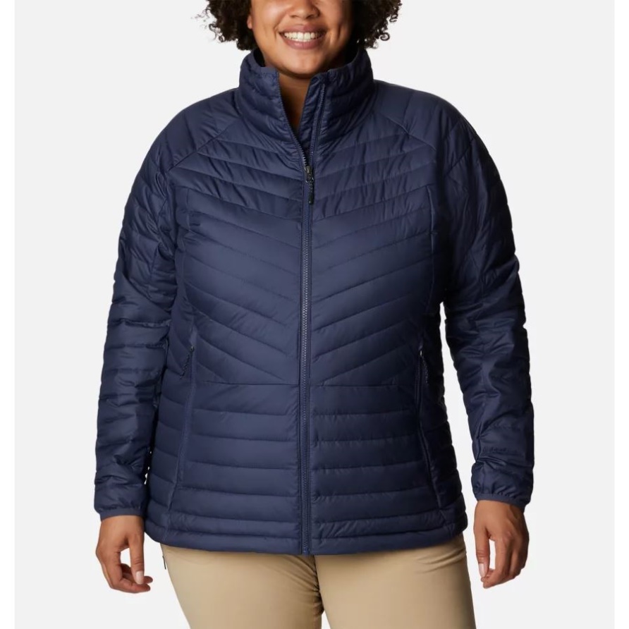 Nächtliche Damenpuder Lite II Isolierte Jacke Mit Durchgehendem Reißverschluss Plus Größe Columbia