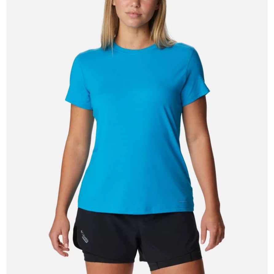 Ozeanblaues Endloses Trailrunning Tech T-shirt Für Damen Columbia