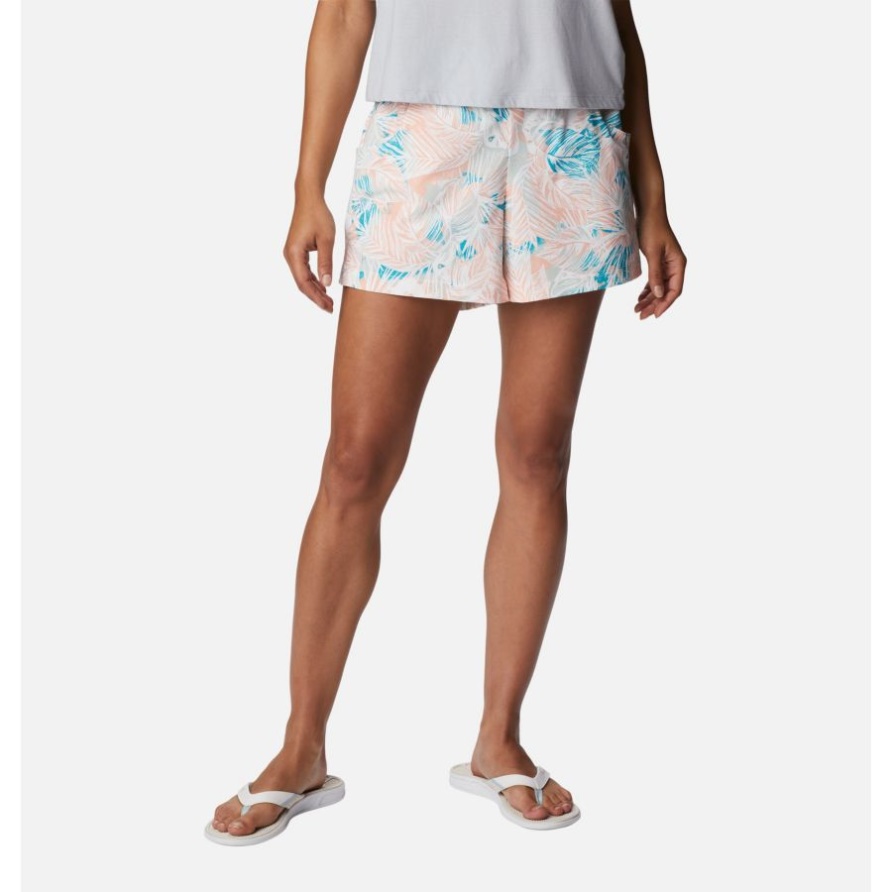 Ocean Teal Tropenmischung Columbia Pfg Super Slack Water Stretch Wassershorts Für Damen