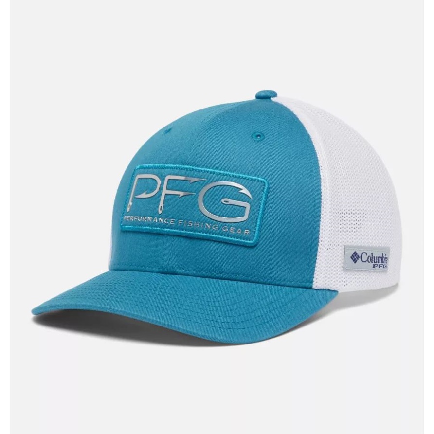Pfg Hooks Mesh Ball Cap Hohe Krone Columbia Deep Marine/Silber