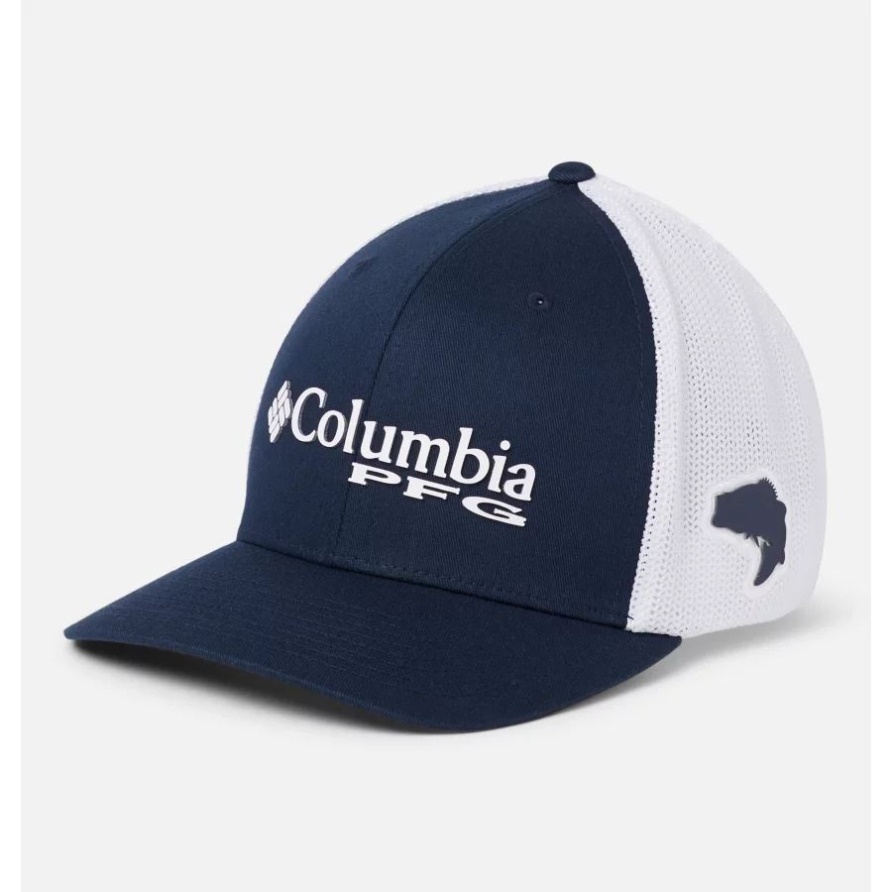 Mesh-Ballkappe Mit Pfg-Logo, Mittlere Krone, Columbia Collegiate Navy