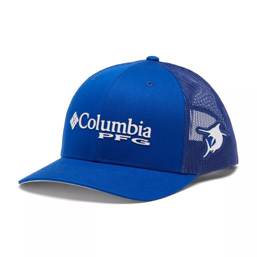 Snapback Mit Pfg-Logo, Mesh, Hohe Krone, Columbia Blue Macaw/Weiß/Marlin