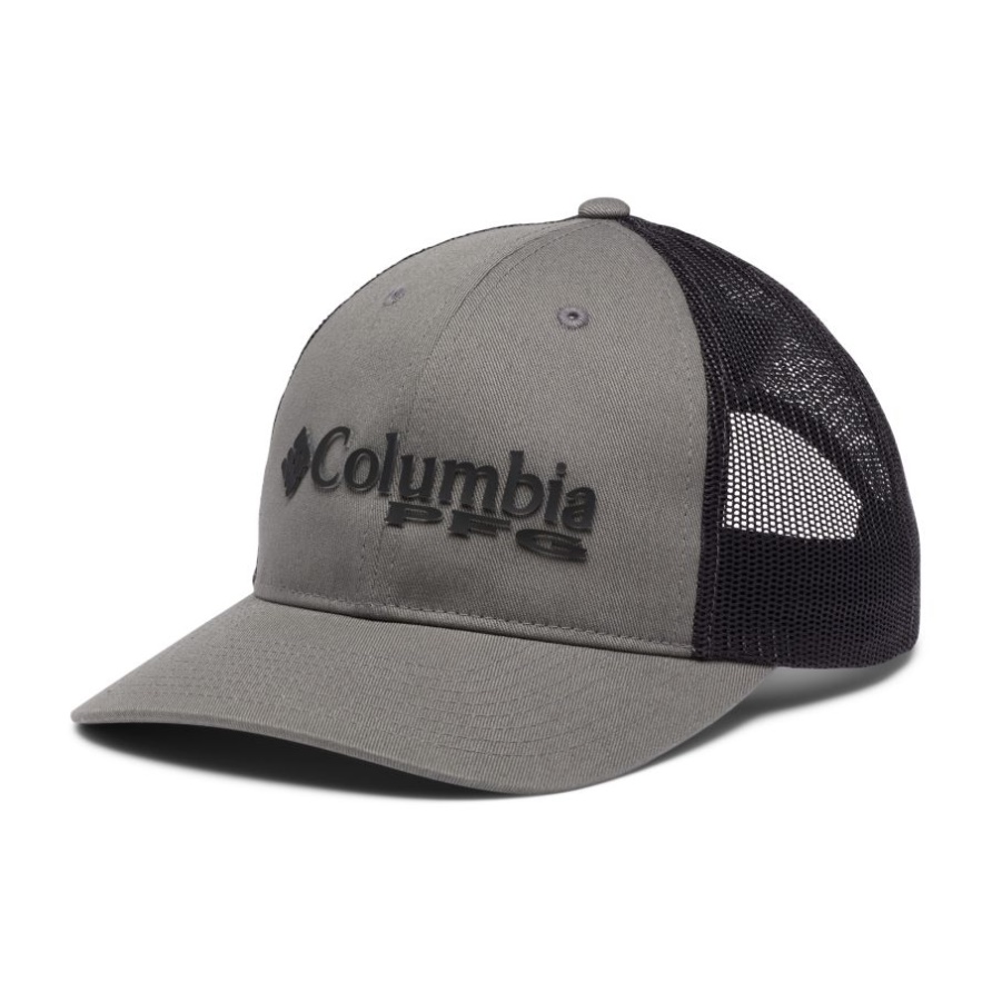 Pfg Trucker Snapback Stadtgrau/Schwarz/Stacked Logo Columbia