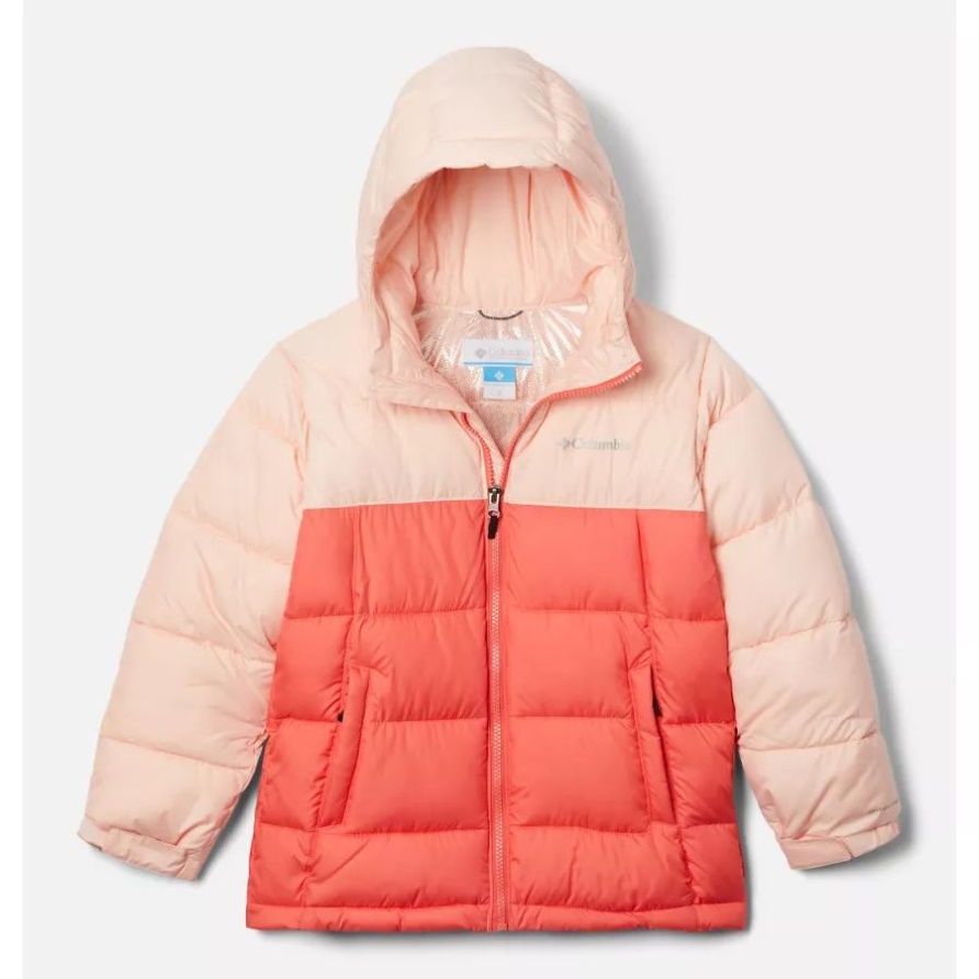 Peach Blossom/blush Pink Jugend Pike Lake Isolierte Daunenjacke Columbia