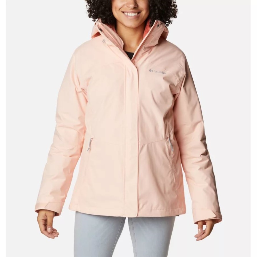 Peach Blossom Columbia Bugaboo Ii Wasserdichte 3-in-1-fleecejacke Für Damen