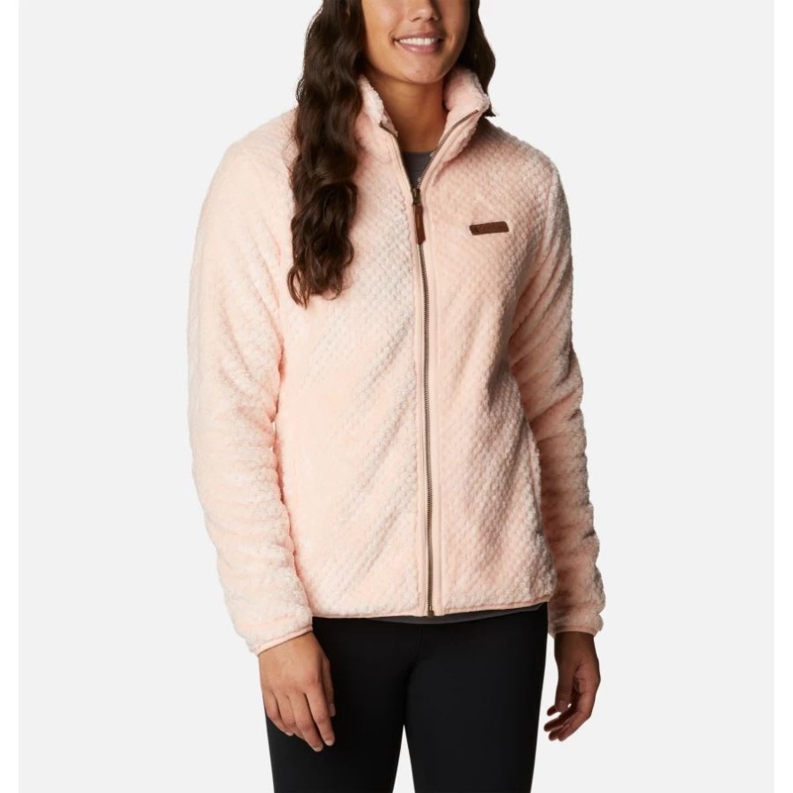 Pfirsichblüte Columbia Damen Fire Side II Sherpa Fleece Mit Durchgehendem Reißverschluss