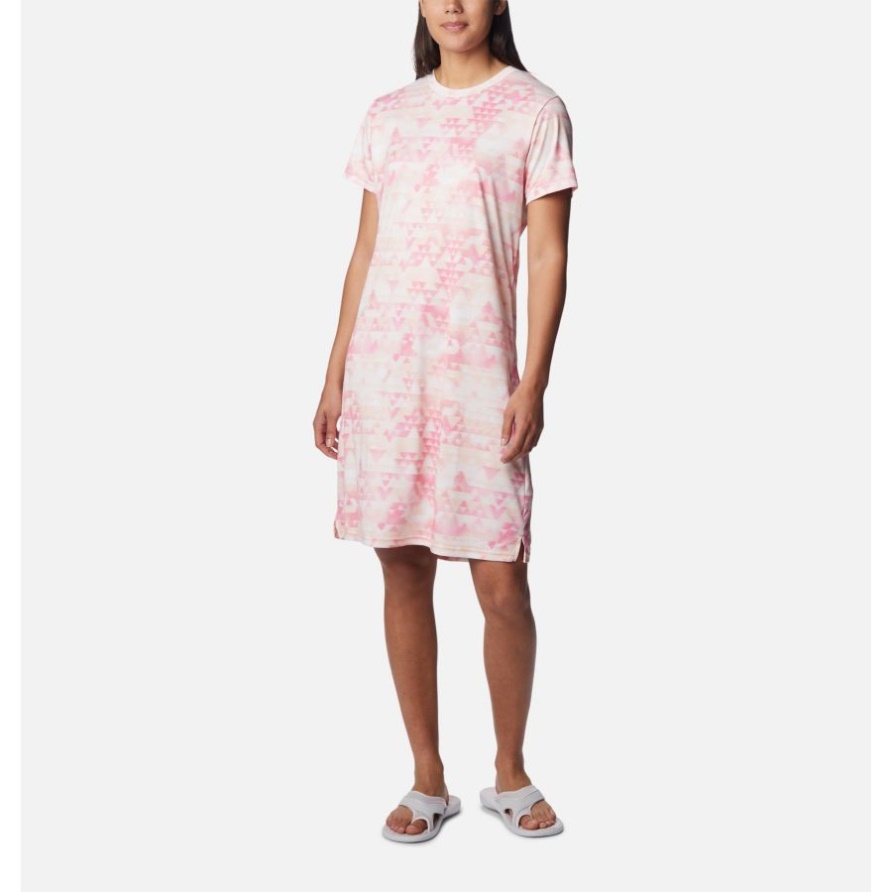 Pfirsichblüte/Distant Peaks Fork Stream Kleid Für Damen Columbia