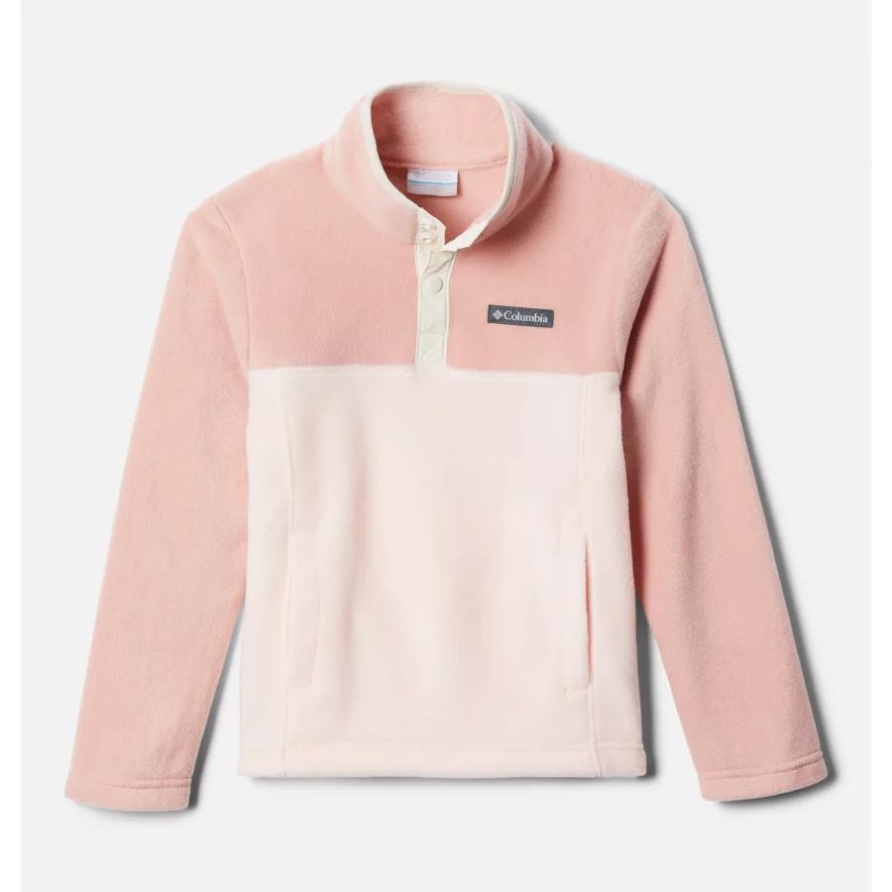 Pfirsichquarz/faux Pink Columbia Steens Mountain1/4 Druckknopf-fleecepullover Für Jungen