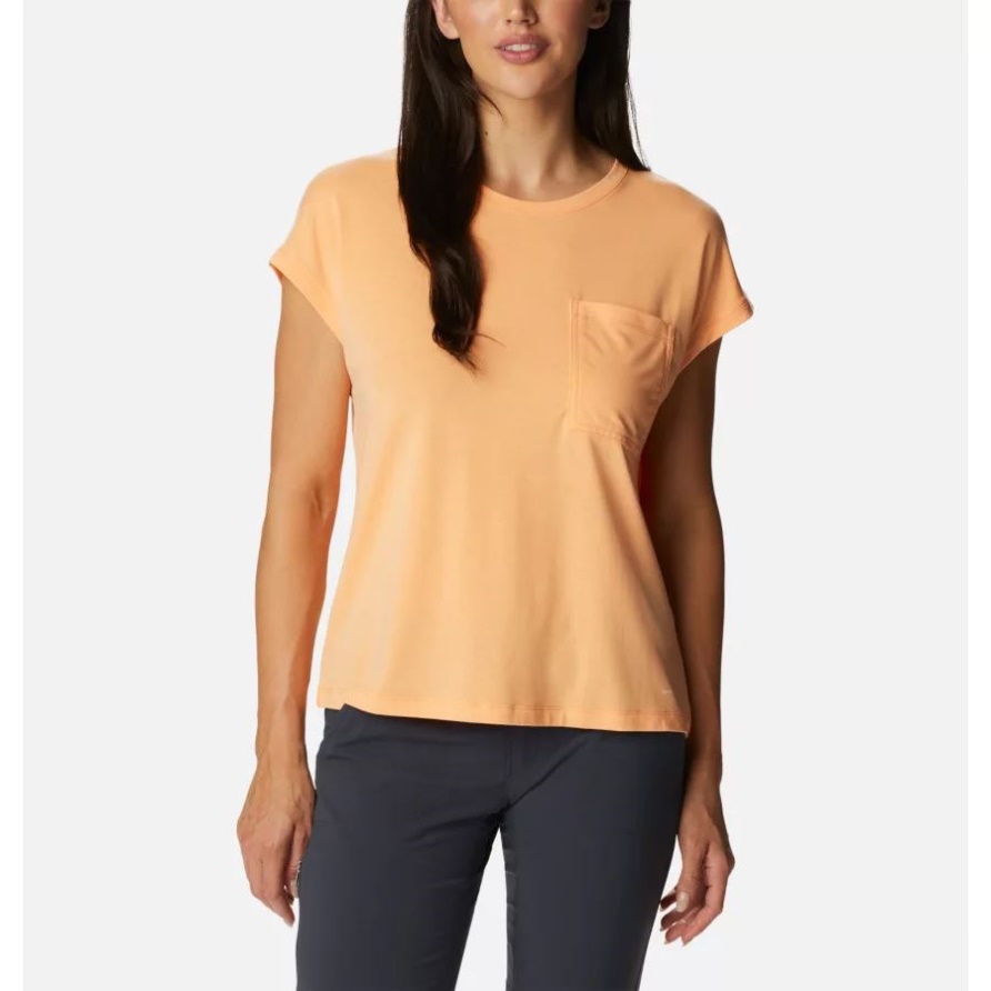 Grenzenloses Trek-t-shirt Der Pfirsichfrauen Kolumbien