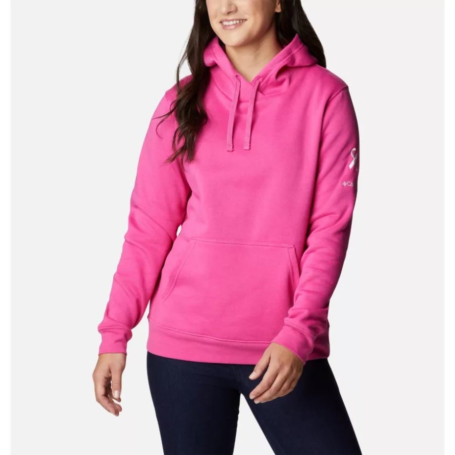 Pink Ice Ttip Logo Columbia Frauen Getesteter Robuster In Pinker Hoodie