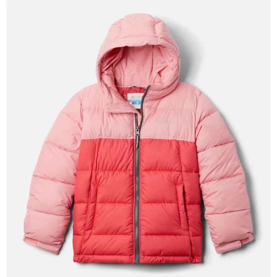 Pink Orchid/Bright Geranium Youth Pike Lake Isolierte Pufferjacke Columbia