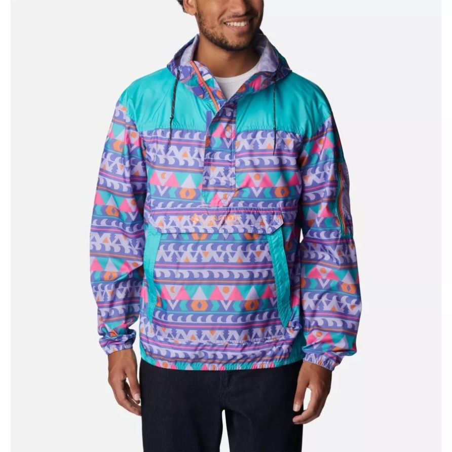 Purple Lotus Camp Blanket/Aqua Columbia Challenger Windjacke Für Herren