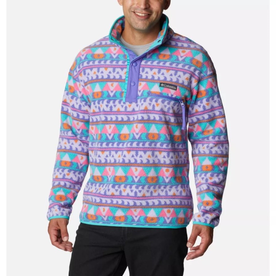 Lila Lotus Campdecke Herren Helvetia Half Snap Fleece Columbia