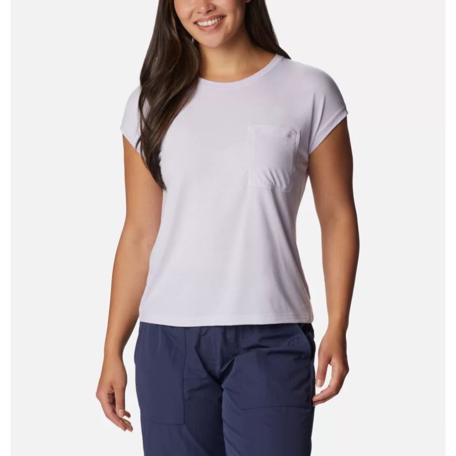Der Grenzenlose Wanderungst-shirt Lila Tönungs-Kolumbien-Frauen